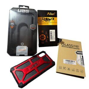 Urban Armor Gear Monarch iPhone X/XS Case + Ailun & Glass Pro Screen Protectors